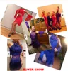 5 색 여자 여자, 살사 / 볼룸 라틴 댄스 의상을위한 블루 레드 블랙 섹시 스팽글 술로 드레스 드레스