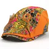 Berretti dai colori vivaci alla moda Cappelli ricamati in pizzo pachwork Visiere retrò (ognuno è diverso) 23 pollici