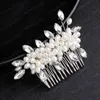 Moda Luksusowy Nowożeńcy Włosy Biżuteria Handmade Rhinestone Hair Grzebień Trendy Kobiety Bridal Wedding Akcesoria