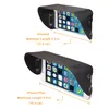 TFY Universal Leather Phone Sun Shade & Glare Visor Shield for iPhone Samsung Phone and Other 5.3 Inch to 6.2 Inch Smartphones