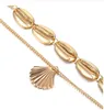 Bohemian Multilayer Ozean Muschel Strand Anhänger Halskette Frauen Mode Gold Farbe Strand Shell Kette Halskette Schmuck GB1094