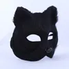 Fox maski zwierzęcy chłopiec i dziewczynka pół twarzy rekwizyty zabawki Halloween Little Fox Maska 5 Kolor Party Cosplay Maska Halloween Kostium Prop