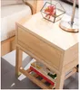 Solidna drewniana szafka nocna do sypialni Meble Nordic Small Family Sosna Herbata Szafki Kreatywne salon Drewniana krawędź Kilka