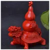 Natural cinnabar tincture decoration Feng Shui Zhaocai Town House Dixiewang home living room room unicorn high-end craft gift
