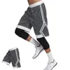 Nouveau short de gymnase Men Sports Jogging Fitness Fitness Longueur Sweat Pantalon Mâle d'entraînement Mâle Basketball Football Tennis M3XL5662496