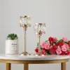 Nieuwe Design Kristallen Kaarshouder Delicate Candlestick Shiny Candle Stand voor Romantische Party Bruiloft Home Hotel Tafel Decoratie