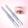 Schräge Augenbrauen-Clip aus Edelstahl, kosmetisches Make-up-Werkzeug, Augenbrauenpinzette, sz134