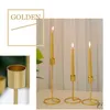 Nordic style Candle Holder Gold Single Head Iron 3D Geometric Candlestick Romantic Table Decor Creative Home Wedding Decoration