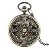 Vintage steampunk Pocket Watch Hollow Out Phoenix Projekt Zegrze