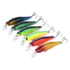 Newup 6PCS 미노 낚시 미끼 8.5cm 8.9g 인공 하드 미끼 미니 물고기 Wobblers의 colourfull