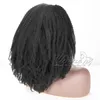 Couleur naturelle brésilienne 4C Afro Kinky Curly Ponytail 120g Prêle Cuticule Aligné Vierge Bande Élastique Cordon Extensions de Cheveux Humains
