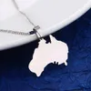 Edelstahl-Halsketten mit Anhänger zur Karte des Commonwealth of Australia, AUS-Landkarten-Charm-Schmuck