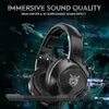 Hörlurar Onikuma K19 RGB Wired Game Headset Gaming hörlurar Buller Avbrytande för PC -dator PS4 20 st/parti