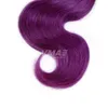 Vmae ombre 1b fioletowy brazylijski włosy 3 wiązki fioletowy ombre włosy brazylijski ciało fala ombre rozszerzenia czarny i fioletowy fala ciała