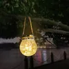 4pcs Solar Lantern LED Hanging Jar Solar Lights Outdoor Waterproof Lantern Table Lamps Outdoor Lawn Décor for Patio Garden, Yard and Lawn
