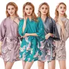 Mini Dress Sexy Silk Dresses Womens Pajamas Robe Bathrobe HomeWear 2020 New Fashioin Plus Size Dresses M L XL XXL217P