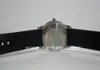 럭셔리 남자 시계 42mm 블랙 다이얼 사파이어 유리 자동 기계식 시계 Wrisrwatch 고무 스트랩 시계 225o