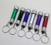 Portable 5 LED Mini Flashlight Light Torch Aluminum Keychain KeyRing torches outdoor hiking camping flash light flashlights lamp