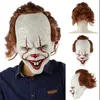 Halloween Scary Clown Mask Långt hår Ghost Scary Mask Props Grudge Ghost Hedging Zombie Mask Realistic Latex Masks Party Decor4517726