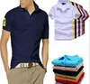 2019 Venta caliente de lujo Nueva marca Polo de cocodrilo Hombres Camisas casuales de manga corta Camiseta clásica sólida para hombre Más Camisa Polo tamaño S-6XL