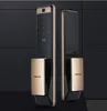 SHP-DP609 Keyless Fingerprint PUSH PULL Two Way Digital Door Lock English Version Big Mortise Gold Color