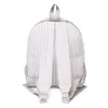 25pcs الكثير من الرمادي الكبير Seersucker School Bags Ga Warehouse 8 Colors Cotton Stripes Classic Backpack Soft Girl Personalized Boy Domil106031