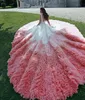 Modern Ball Gown Prom Dresse V Nacke Ärmlös Tulle Satin Sequins Sash Ruched Party Dress Sweep Train Robes de Soirée