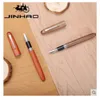 Hot Jinhao stylo plume en bois taille F/M humide/architecte/Fude plume en option 0.58mm plume stylo plume stylos école fournitures de bureau cadeau