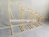 New Candle Flower Wall Backdrop Stand Birthday Double Rod Backdrop Pipe and Drape Big Flower Vase Stand for Wedding Best0085