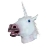 Party Deluxe Novelty Halloween Kostuum Party Silicone Animal Head Mask, Unicorn voor volwassen kostuum rekwisieten