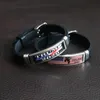 Bracciale Donald Trump in acciaio inossidabile Bracciale in silicone Presidente degli Stati Uniti 2020 Elezione Bracciale Trump Supporter Bracciale VT0422