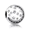 Heart Of Winter Interlocked Hearts World Explorer Globe Clip Stopper Bead Fit Pandora Bracelet 925 Sterling Silver Charm Jewelry