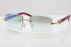 Rimless Glasses Marmor Red Aztec Solglasögon Metal Mix Arms 3524012 Solglasögon unisex överdimensionerade solglasögon röd c dekoration guld fr6399713