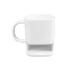 Ceramic Biscuit Cups Ceramic Mugs Coffee Cup Creative Coffee Cookies Milk Dessert Tea Cups Bottom Storage Mugs 4styles GGA2603