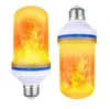 Bombilla de maíz con efecto de llama dinámica LED AC 85-265V, lámpara de decoración de gravedad de emulación parpadeante, luces de fuego creativas para decoraciones de Halloween