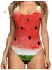 NOVO Roupa de casa pijama de frutas Maiô Europa e América sexy melão cor da pele biquíni feminino biquíni maiô