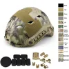 Outdoor BJ Fast Tactical Airsoft Helmet Equipment Airsoft Paintabll Shooting Head Protection Gear Abs Simple Version No01-011