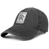 Rolls Royce Oeiginal Logo Blue White Unisex Denim Baseball Cap FitIted Design Your Own Cute Trendy Hats Blocky Faith United3388155