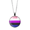 Rainbow Gay Pride necklace Love Wins Heart GLBT For Lesbians Gays Pride Bisexuals Transgender Men's LGBT Necklaces Jewelry