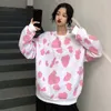 Harajuku Cow Print Sweatshirt Womens Loose O-Neck Pullovers Female 2019 Spring Women'S Clothing