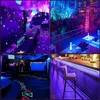 33ft UV Black Light Strip 12V Flexible Blacklight avec 600 unités de lampe Uv Perles 10M LED Black Light Ribbon Wedding Light