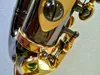 Nya saxofon Professionella munstycken varumärken Soprano Saxofon Yanagisawa S-991 Black Nickel Plating Gold Brass Sax