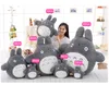 Giappone anime totoro peluche bambola gigante cartone animato cuscino giocattolo totoro per regalo di compleanno per bambini deco 100 cm 80 cm Dy505699912561