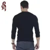 Casual Male Brand New Długą Rękaw Solid T Koszulka V-Neck Collar Slim Men T -Shirt Topy Moda Mężczyzna Tee Koszula Trend Koszulki Trend