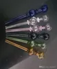 Tvåhjul Dubbelbubbla Glas Straight Pot Partihandel Glas Bongs Oljebrännare Glas Vattenrör Olje Riggar Rökfri Frakt