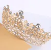 Luxo liga diamante coroa noiva jóias casamento tiara noiva coroa de noiva acessórios para o cabelo festa de casamento tiara