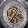 Nuevo Jaragar Relojes Relojes de primeras marcas para hombre clásico de acero inoxidable auto viento esqueleto mecánico reloj de moda reloj de pulsera cruzado
