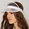 Summer Unisex Outdoor Transparent Plastic Empty Top Hat UV Visor Sun Cap PVC 10 Colors Elastic band Wholesale