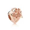 2020 nuovo 100% argento sterling 925 elegante oro rosa cuore araldico radianza fascino in rilievo originale pandora gioielli di moda regalo delle donne