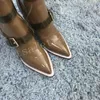 Сапоги осень 2019 Высокий каблук Ботинки зимние сапоги Brown Женщины Новая коллекция
